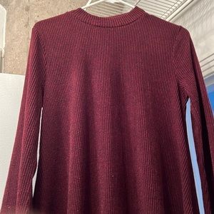 Burgundy sweater dress